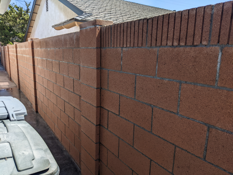 Brick Wall Pressure Washing in Orange, CA