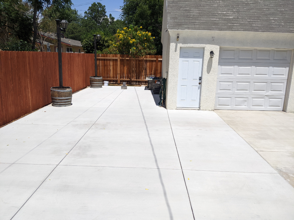 Driveway washing