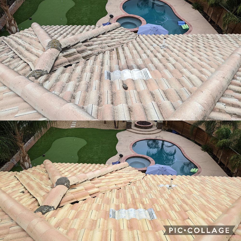 Roof cleaning in irvine ca