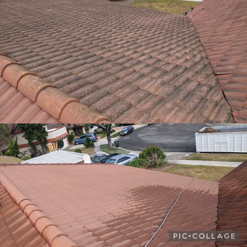 Spanish roof cleaning