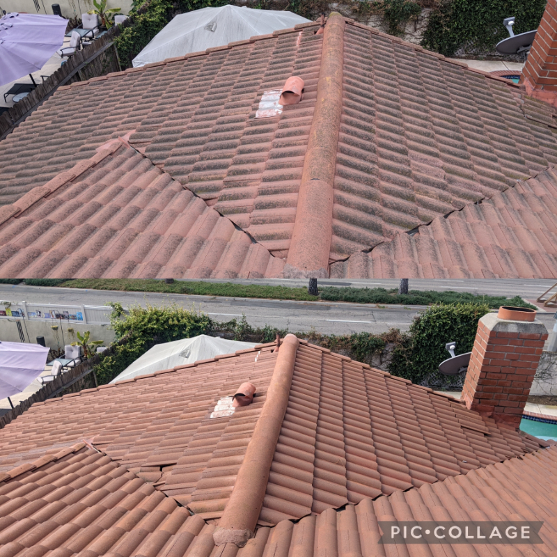 Spanish Tile Roof Cleaning in Irvine, CA