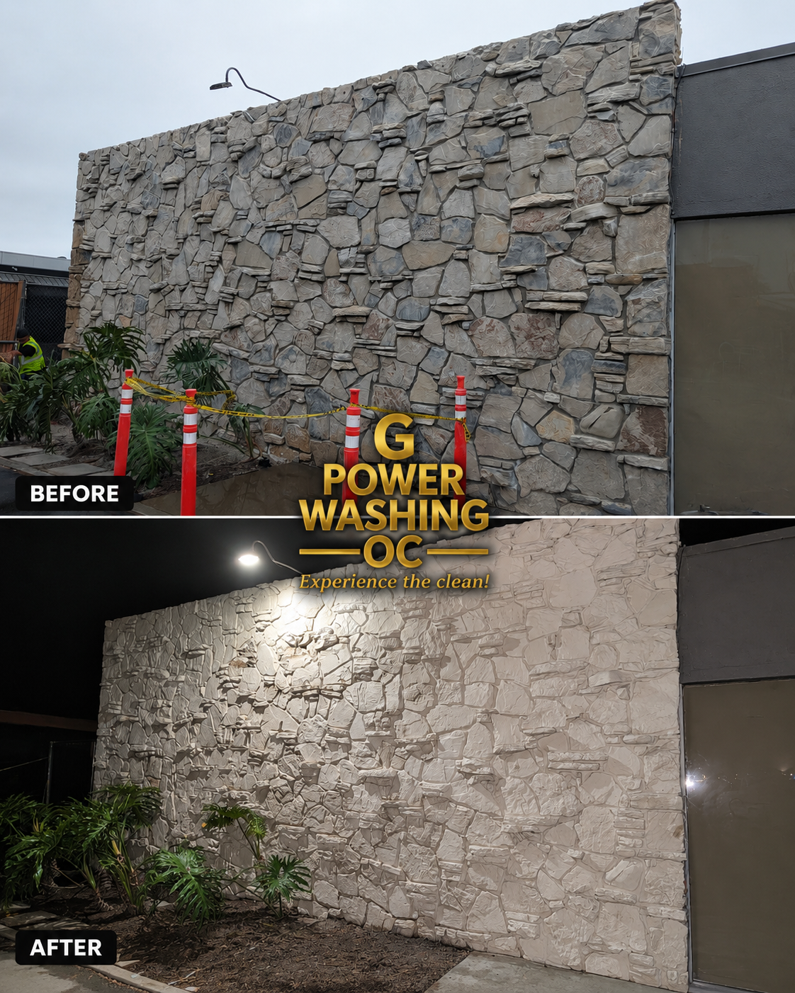 Natural stone sandblasting services in Orange County, California