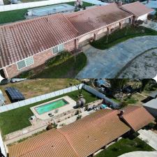Algae-mold-and-moss-removal-from-roof-tiles-in-Ladera-Ranch-California 4