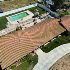 Algae-mold-and-moss-removal-from-roof-tiles-in-Ladera-Ranch-California 3