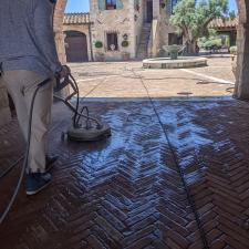 Brick-Driveway-and-Backyard-Pressure-Washing-in-Newport-Beach-CA 0