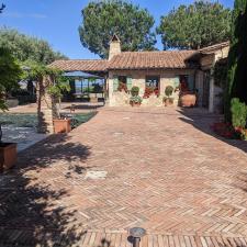 Brick-Driveway-and-Backyard-Pressure-Washing-in-Newport-Beach-CA 1