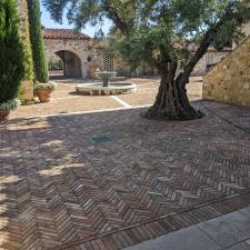 Brick-Driveway-and-Backyard-Pressure-Washing-in-Newport-Beach-CA 2