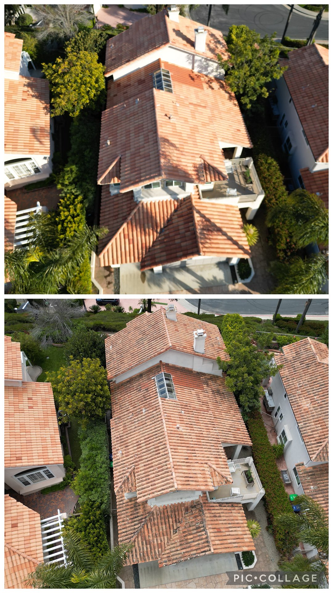 Lightweight clay tile roof cleaning in Laguna Niguel, California 1