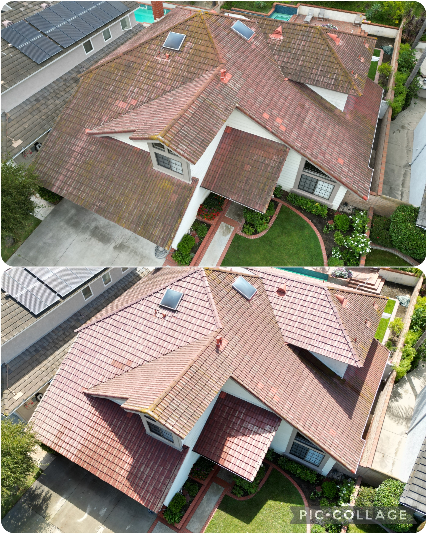 Roof cleaning in Laguna Niguel, California 