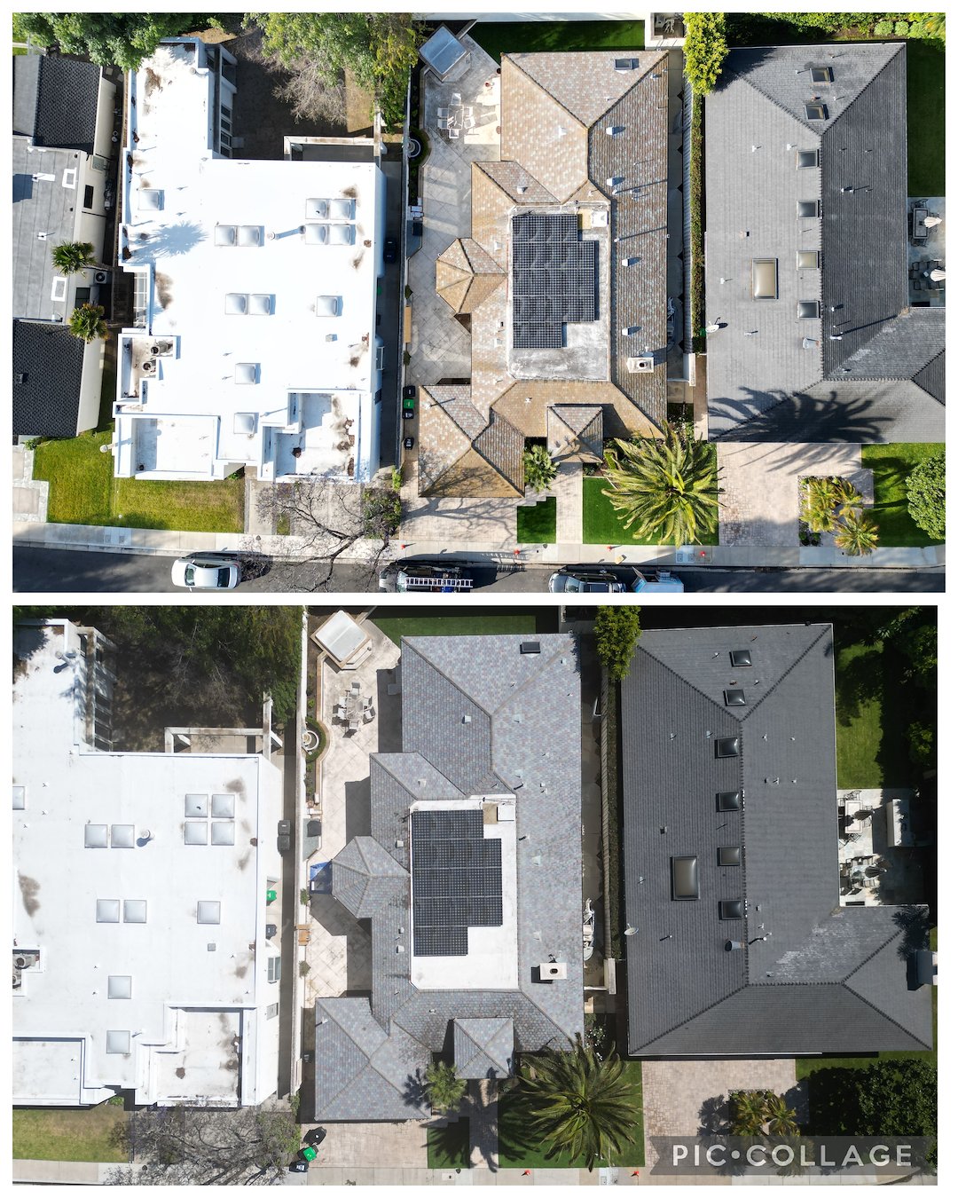 Roof cleaning in Orange, California 