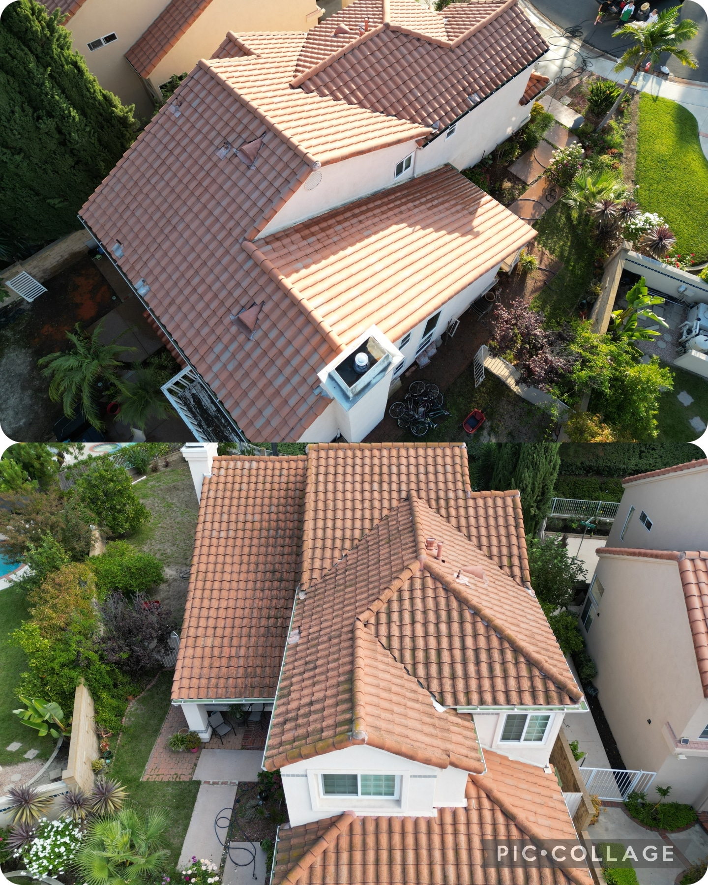 Roof cleaning in Tustin, California  (1)