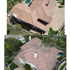 Tile-roof-cleaning-using-soft-washing-method-in-Laguna-Niguel-California 0