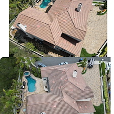 Tile-roof-cleaning-using-soft-washing-method-in-Laguna-Niguel-California 2